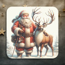 Search for old fashioned santa claus stickers Nostalgic
