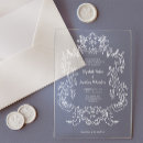 Search for acrylic wedding invitations Elegant