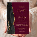 Search for black red gold wedding invitations Elegant