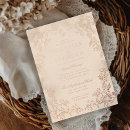 Search for vintage rose wedding invitations Foil