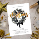 Search for wreath christmas invitations Unique