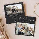 Search for 3 photo christmas cards Typography