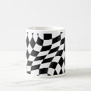 Search for black and white flag mugs Chequered