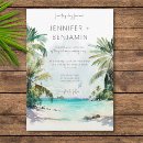 Search for beach scene wedding invitations Watercolor