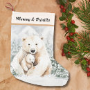 Search for cute polar bear christmas stockings Xmas