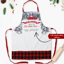 Search for red truck aprons Buffalo plaid