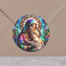 Search for the virgin mary stickers Stained glass