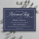 Search for navy blue retirement invitations Formal