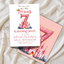 Search for princess 7th birthday invitations Fairytale