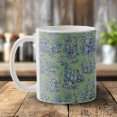 Search for blue toile coffee mugs Toile de jouy