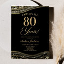 Search for black and gold 80th birthday invitations Cheers to 80 years