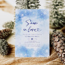 Search for snowflakes bridal shower invitations Blue