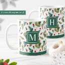 Search for red monogrammed mugs Green