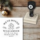 Search for moving house rubber stamps New address