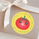 Search for funny tomato stickers I love you