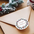 Search for christmas wreath stickers Red and green