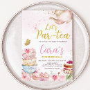Search for par tea invitations Pink and gold