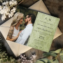 Search for green damask wedding invitations Monograms