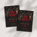 Search for music 1st birthday invitations Rock and roll