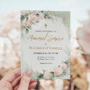 Search for elegant memorial invitations Watercolor flowers