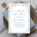 Search for frame bridal shower invitations Dusty blue