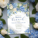 Search for blue hydrangea bridal shower invitations Watercolor floral