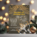 Search for masquerade christmas invitations Gold