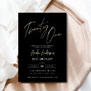 Search for trendy 21st birthday invitations Elegant