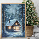 Search for vintage cabin posters Watercolor