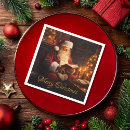 Search for vintage santa napkins Red