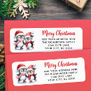Search for ice skating return address labels Festive