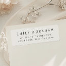 Search for modern return address labels Classy