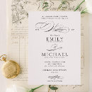 Search for formal black tie wedding invitations Script calligraphy