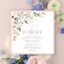 Search for love is sweet bridal shower invitations Pink