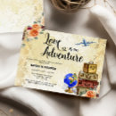 Search for passport bridal shower invitations Globe