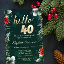 Search for christmas 40th birthday invitations Winter