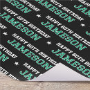 Search for green and black wrapping paper Happy birthday