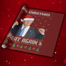 Search for humorous christmas wrapping paper Santa claus