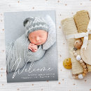 Search for square birth announcement cards Modern