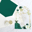 Search for emerald butterfly invitations Gold