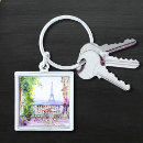 Search for tower paris key rings Watercolor