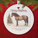 Search for equine christmas tree decorations Western
