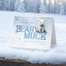 Search for polar bear thank you cards Bearly wait