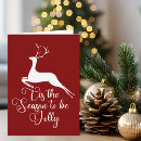 Search for tis season to be jolly cards Red