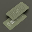 Search for therapist business cards Massage