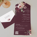Search for maroon wedding invitations All in one