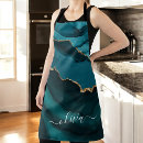 Search for teal green aprons Gold