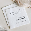 Search for engagement party napkins Minimalist