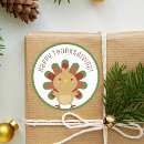Search for happy thanksgiving turkey stickers Rustic