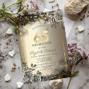 Search for elegant 65th birthday invitations Black